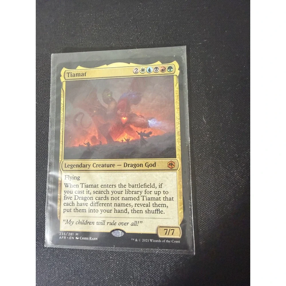 Magic The Gathering Tiamat Standard‎ Gold EX Adventures Forgotten Realms 235/281